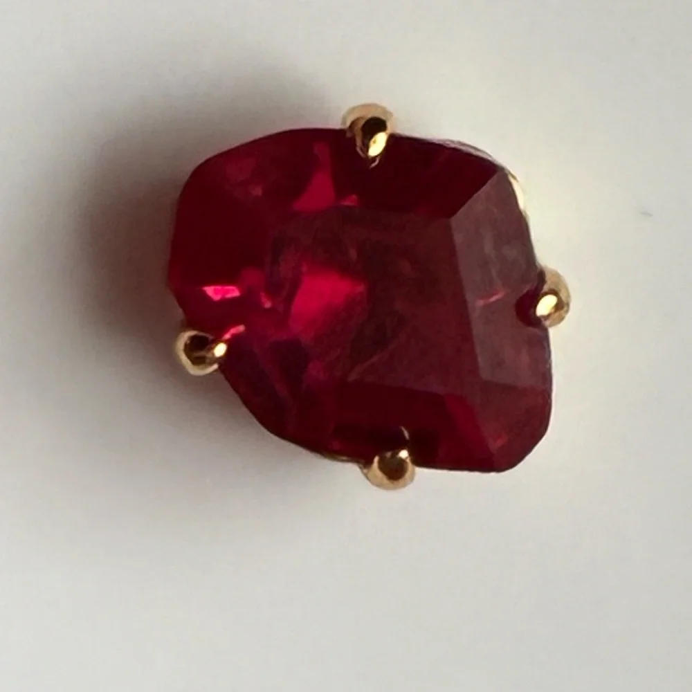 Kate Spade Ruby Red Heart Earrings